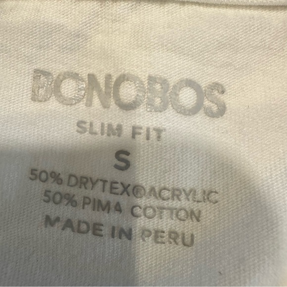 Bonobos Men’s Performance Henley Tee Shirt Slim Fit White Sz Small - Picture 6 of 10